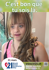 Affiche pour la journée mondiale de la trisomie 21