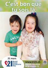 Affiche pour la journée mondiale de la trisomie 21