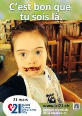 Affiche pour la journée mondiale de la trisomie 21