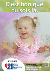Affiche pour la journée mondiale de la trisomie 21