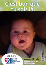 Affiche pour la journée mondiale de la trisomie 21