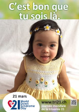 Affiche pour la journée mondiale de la trisomie 21