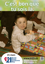 Affiche pour la journée mondiale de la trisomie 21