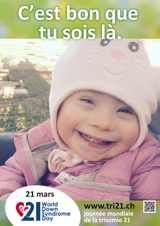 Affiche pour la journée mondiale de la trisomie 21