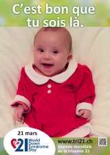 Affiche pour la journée mondiale de la trisomie 21