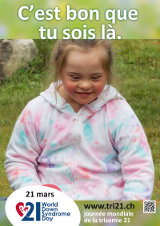 Affiche pour la journée mondiale de la trisomie 21