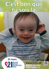Affiche pour la journée mondiale de la trisomie 21