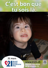 Affiche pour la journée mondiale de la trisomie 21