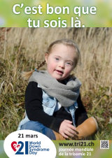 Affiche pour la journée mondiale de la trisomie 21