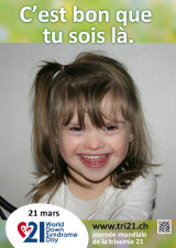 Affiche pour la journée mondiale de la trisomie 21