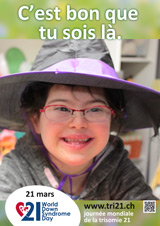 Affiche pour la journée mondiale de la trisomie 21