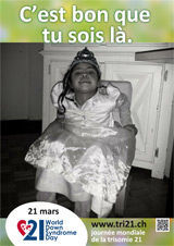 Affiche pour la journée mondiale de la trisomie 21