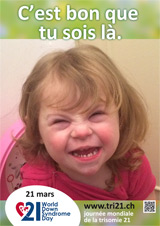 Affiche pour la journée mondiale de la trisomie 21