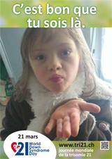Affiche pour la journée mondiale de la trisomie 21