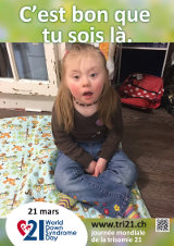 Affiche pour la journée mondiale de la trisomie 21