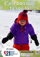 Affiche pour la journée mondiale de la trisomie 21