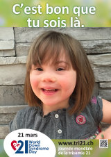 Affiche pour la journée mondiale de la trisomie 21