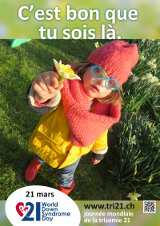 Affiche pour la journée mondiale de la trisomie 21