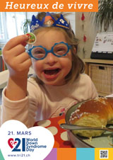 Affiche pour la journée mondiale de la trisomie 21