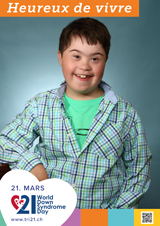 Affiche pour la journée mondiale de la trisomie 21
