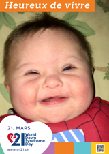 Affiche pour la journée mondiale de la trisomie 21