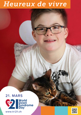 Affiche pour la journée mondiale de la trisomie 21