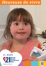 Affiche pour la journée mondiale de la trisomie 21