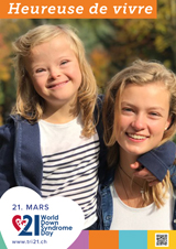 Affiche pour la journée mondiale de la trisomie 21