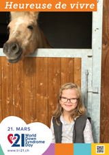 Affiche pour la journée mondiale de la trisomie 21