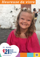 Affiche pour la journée mondiale de la trisomie 21