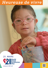 Affiche pour la journée mondiale de la trisomie 21