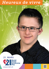 Affiche pour la journée mondiale de la trisomie 21