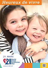 Affiche pour la journée mondiale de la trisomie 21