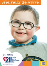 Affiche pour la journée mondiale de la trisomie 21