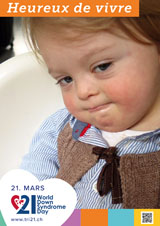 Affiche pour la journée mondiale de la trisomie 21