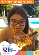 Affiche pour la journée mondiale de la trisomie 21