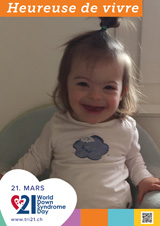 Affiche pour la journée mondiale de la trisomie 21