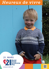 Affiche pour la journée mondiale de la trisomie 21