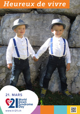 Affiche pour la journée mondiale de la trisomie 21