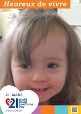 Affiche pour la journée mondiale de la trisomie 21