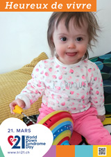 Affiche pour la journée mondiale de la trisomie 21
