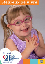 Affiche pour la journée mondiale de la trisomie 21