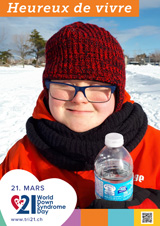 Affiche pour la journée mondiale de la trisomie 21
