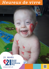 Affiche pour la journée mondiale de la trisomie 21