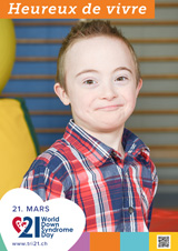 Affiche pour la journée mondiale de la trisomie 21