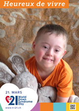 Affiche pour la journée mondiale de la trisomie 21