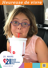 Affiche pour la journée mondiale de la trisomie 21