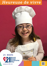 Affiche pour la journée mondiale de la trisomie 21