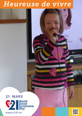 Affiche pour la journée mondiale de la trisomie 21