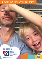 Affiche pour la journée mondiale de la trisomie 21